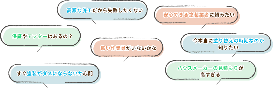リフォームや塗装についての困り事