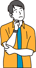 困っている男性のイラスト